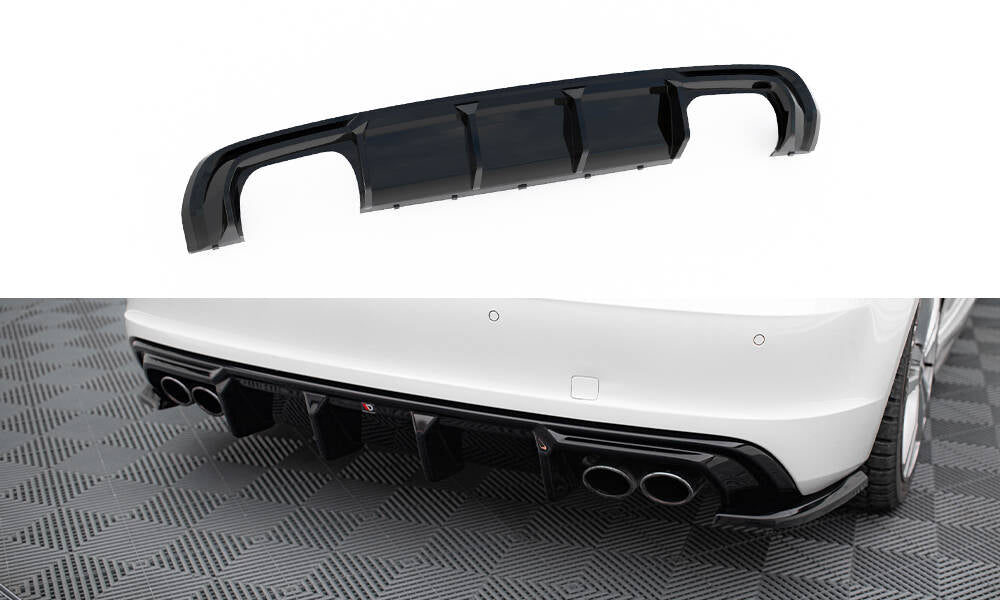Diffusor Heck Ansatz für Audi S3 Sportback 8V