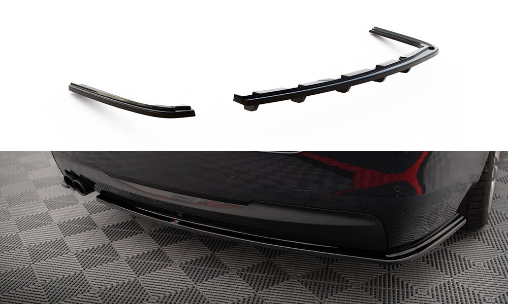 Diffusor Heck Ansatz für BMW 5er M-Paket F10 / F11 schwarz Hochglanz