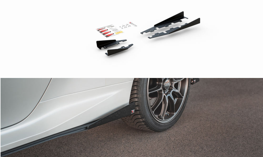 Seitenschweller Flaps für Toyota GR Yaris Mk4 schwarz Hochglanz