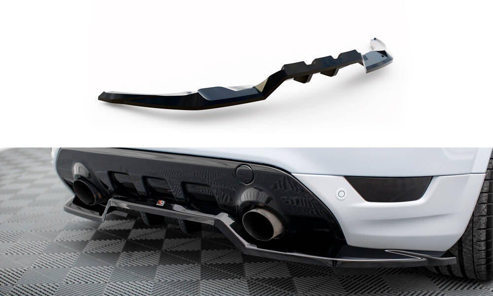 Mittlerer Cup Diffusor DTM Look Heck Ansatz für Ford Kuga ST Mk1 schwarz Hochglanz