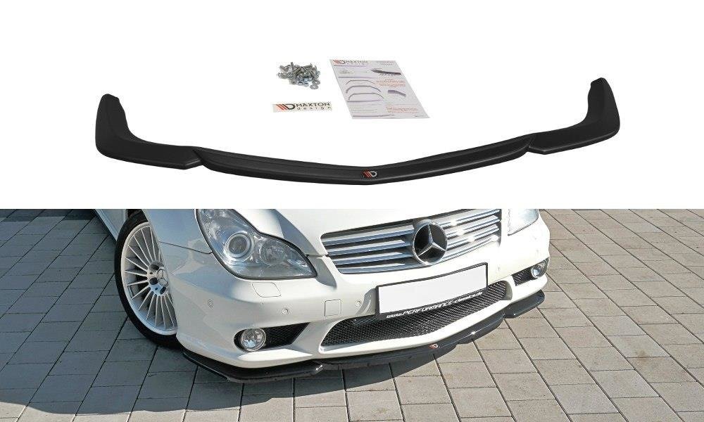 Front Ansatz V.1 für Mercedes CLS C219 55AMG schwarz Hochglanz