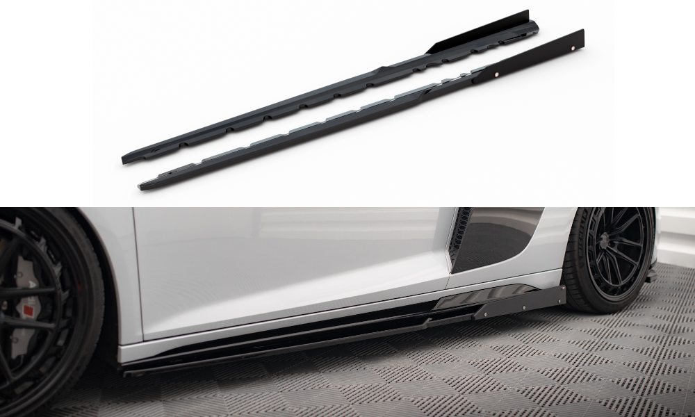 Seitenschweller Ansatz V.2 für + Flaps für Audi R8 Mk2 Facelift