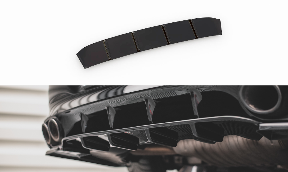 Diffusor Heck Ansatz für Mercedes-AMG CLA 35 Aero / 45 Aero C118 schwarz Hochglanz