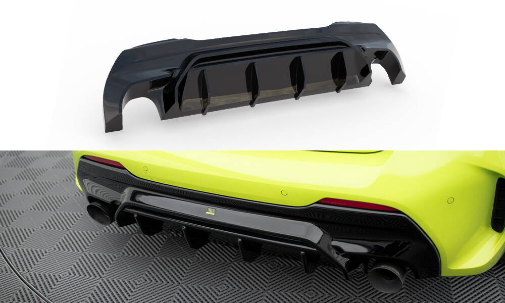 Diffusor Heck Ansatz V.1 für BMW 1er F40 M-Paket/ M135i schwarz Hochglanz