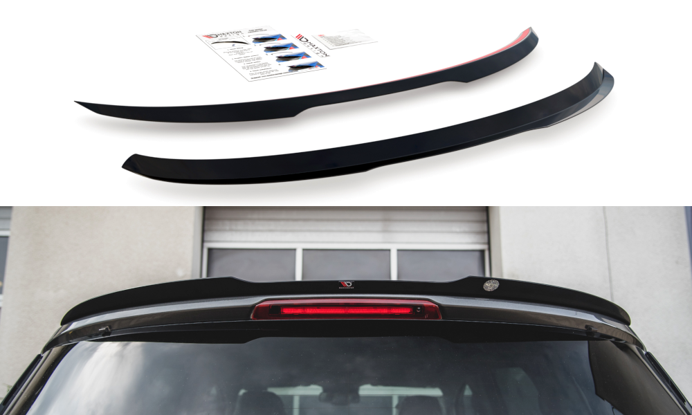 Spoiler CAP für Ford S-Max Mk2 Facelift schwarz Hochglanz