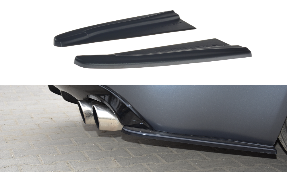 Heck Ansatz Flaps Diffusor für JAGUAR XF- R schwarz matt