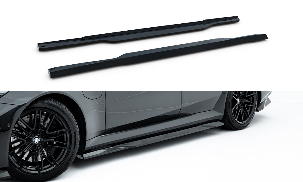 Seitenschweller Ansatz für BMW M5 Limousine / Touring G90 schwarz Hochglanz