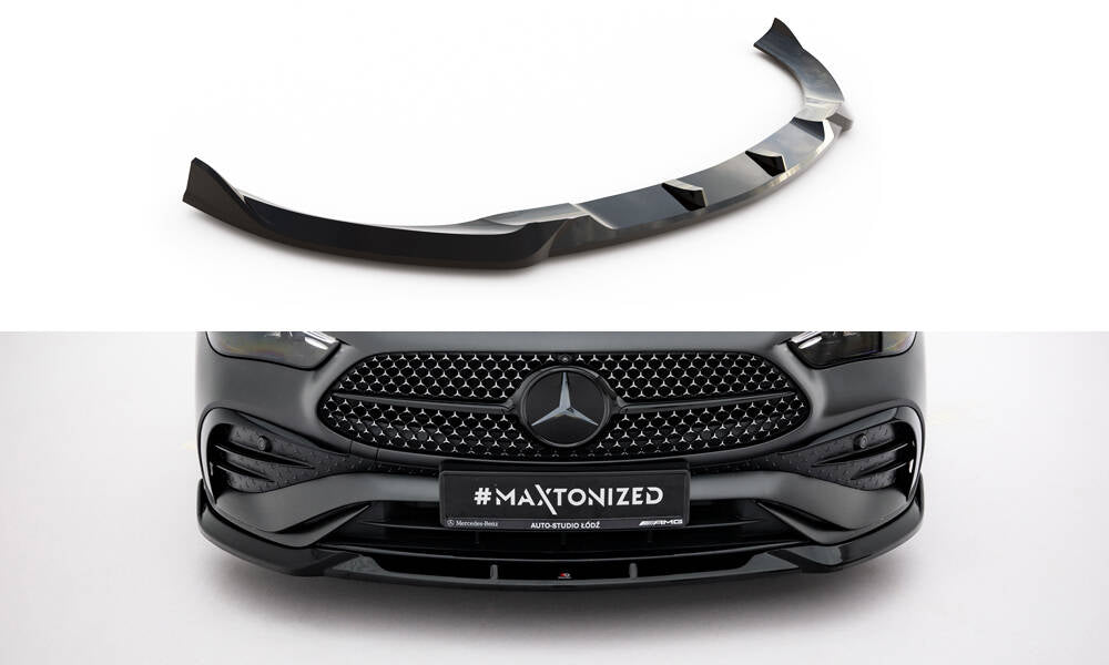 Front Ansatz V.2 für Mercedes-Benz CLE AMG-Line C236 schwarz Hochglanz