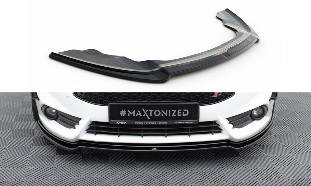 Front Ansatz V.3 für Ford Fiesta ST Mk7 FL schwarz Hochglanz