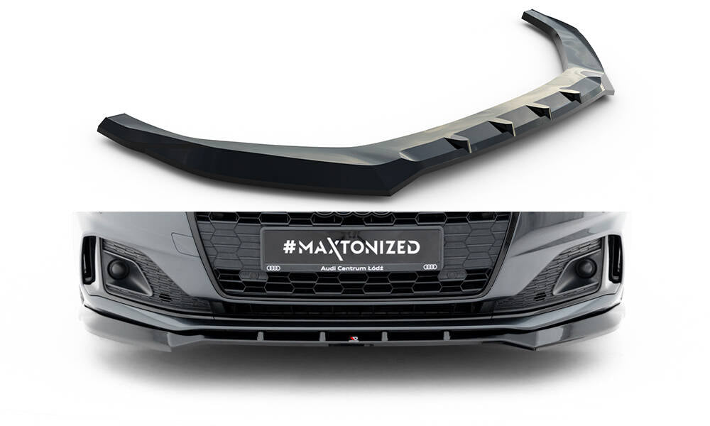Front Ansatz für V.2 Audi A5 F5 Facelift schwarz Hochglanz