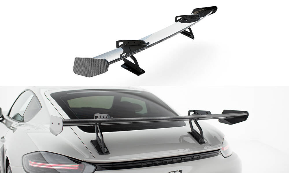 Carbon Spoiler With Upper Swan Mounting V.2 Porsche 718 Cayman 982c