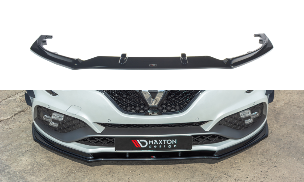 Front Ansatz V.1 für Renault Megane IV RS schwarz Hochglanz