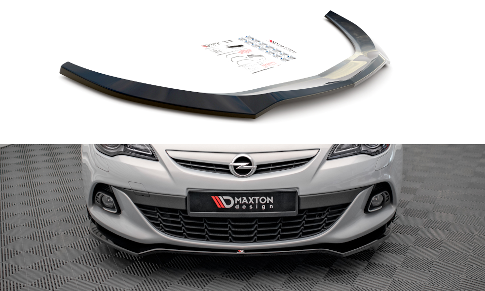 Front Ansatz V.2 für Opel Astra GTC OPC-Line J schwarz Hochglanz