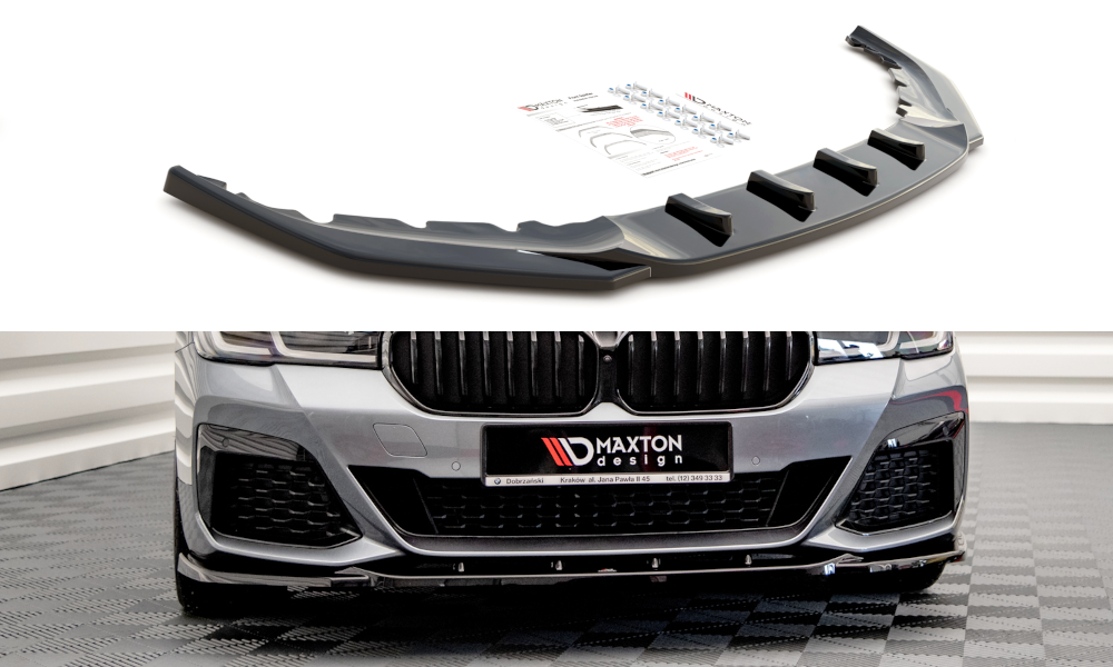 Front Ansatz V.2 für BMW 5er M-Paket / M550i / M550d G30 Facelift schwarz Hochglanz