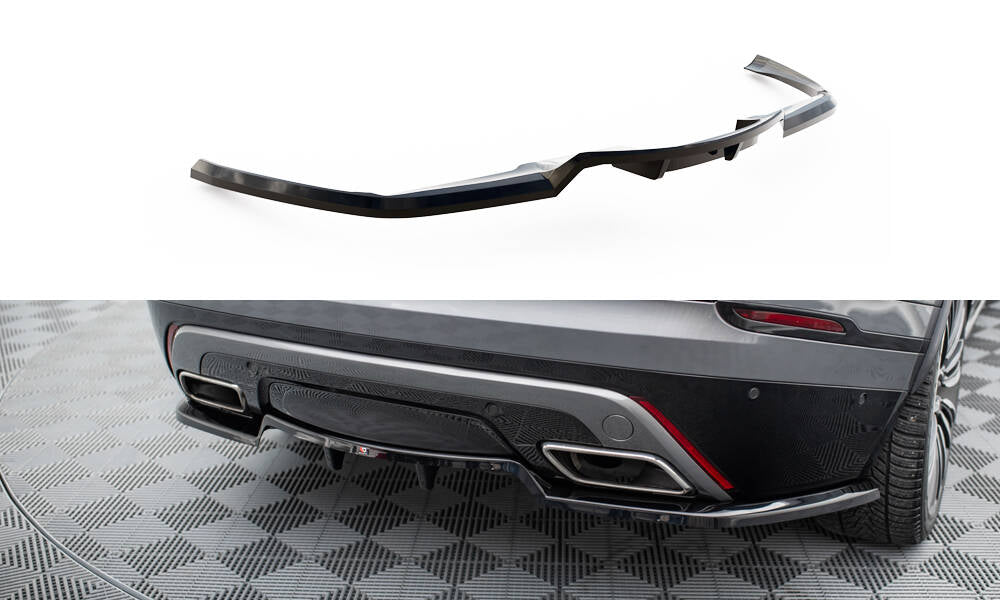 Mittlerer Cup Diffusor DTM Look Heck Ansatz für V.1 Land Rover Range Rover Velar R-Dynamic Mk1 schwarz Hochglanz