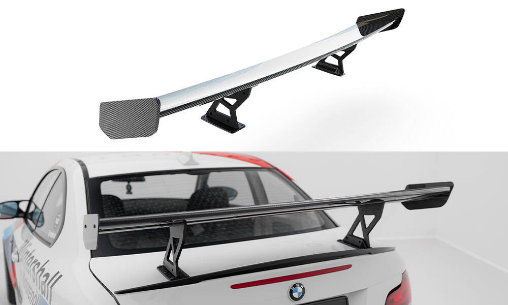 Carbon Spoiler With Internal Brackets Uprights V.1 BMW 1er M E82