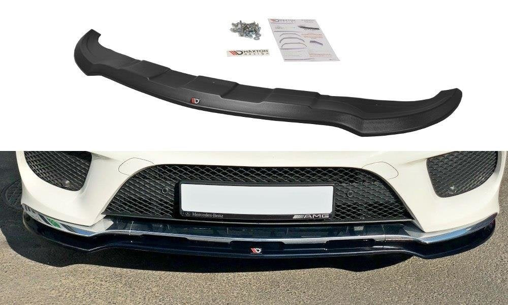 Front Ansatz V.1 für Mercedes GLE W166 AMG-Line schwarz Hochglanz