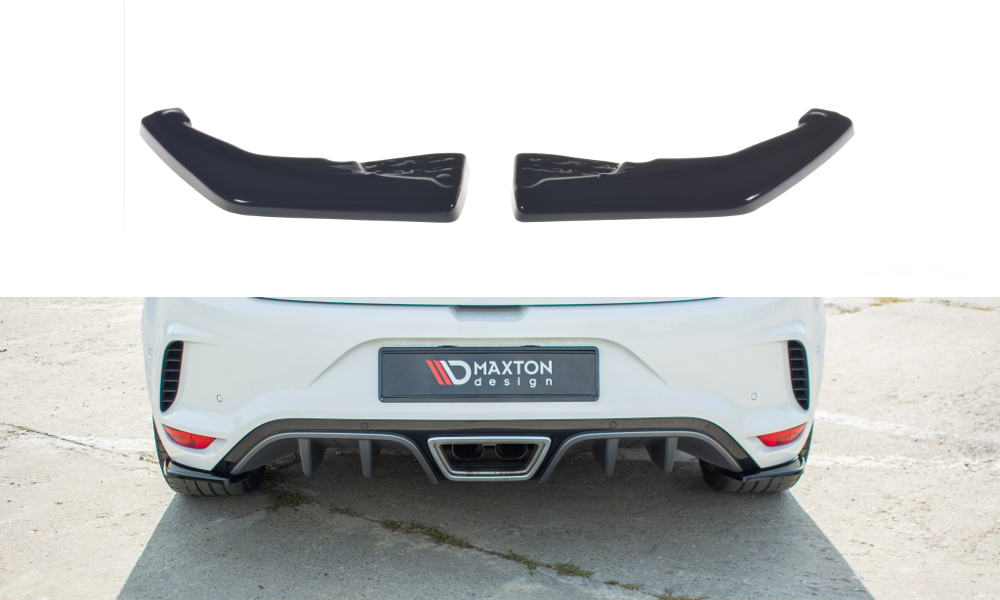 Heck Ansatz Flaps Diffusor für Renault Megane IV RS schwarz Hochglanz