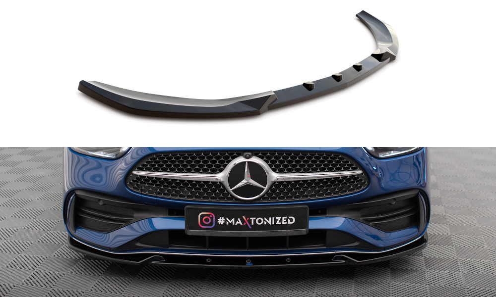 Front Ansatz V.1 für Mercedes-Benz C AMG-Line / 43 AMG W206 schwarz Hochglanz