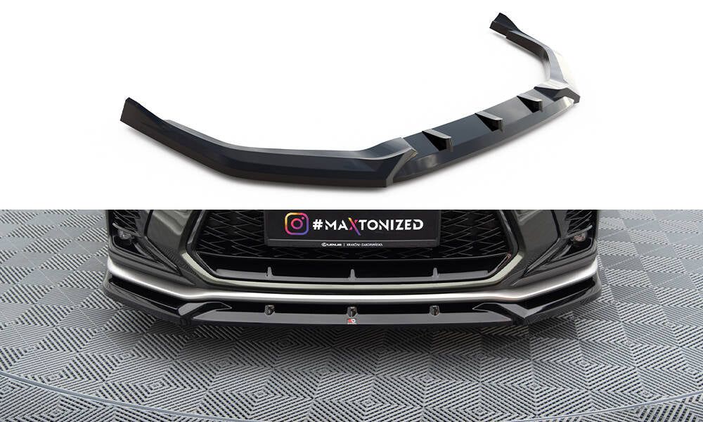 Front Ansatz V.2 für Lexus NX F-Sport Mk2 schwarz Hochglanz