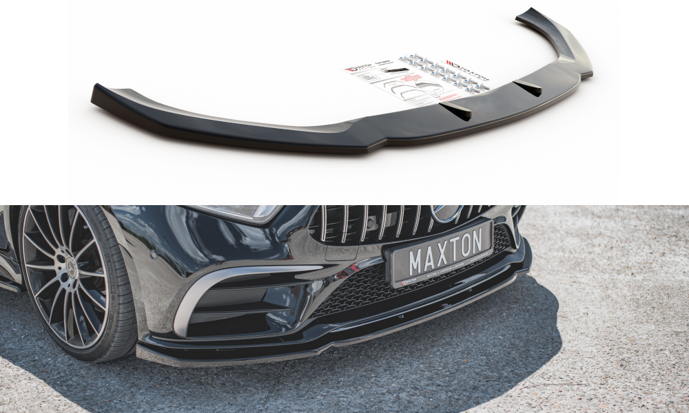 Front Ansatz V.2 für Mercedes-Benz CLS AMG-Line / 53AMG C257 schwarz matt