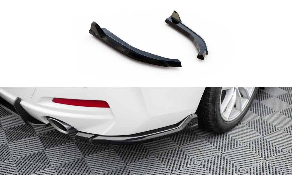 Heck Ansatz Flaps Diffusor für BMW 3er Limousine / Touring G20 / G21 Facelift schwarz Hochglanz