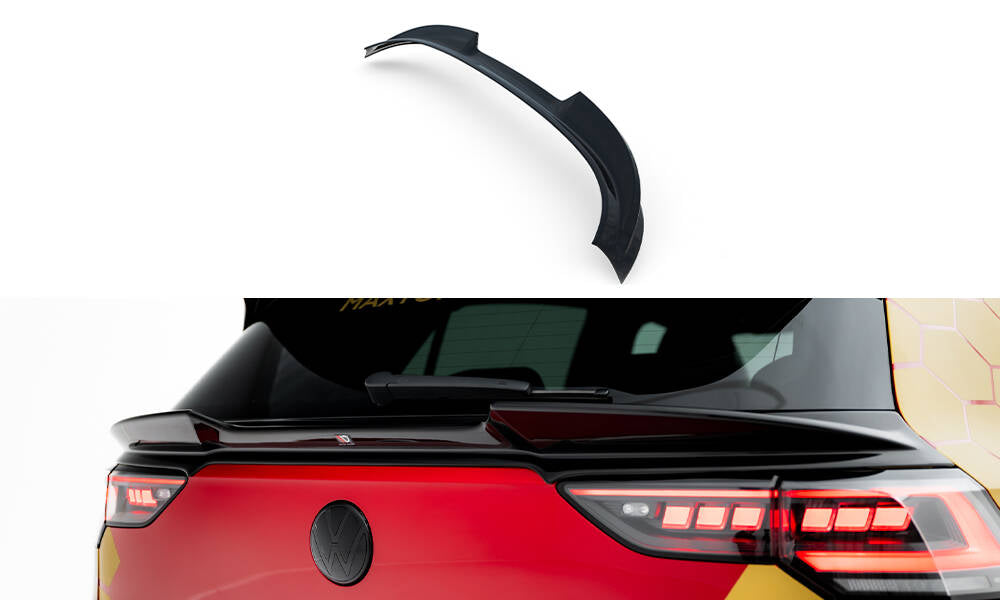 Niedriger Spoiler CAP 3D für VW Golf R Mk8 Facelift schwarz Hochglanz