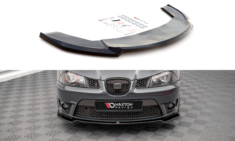 Front Ansatz V.3 für Seat Ibiza Cupra Mk3 schwarz Hochglanz