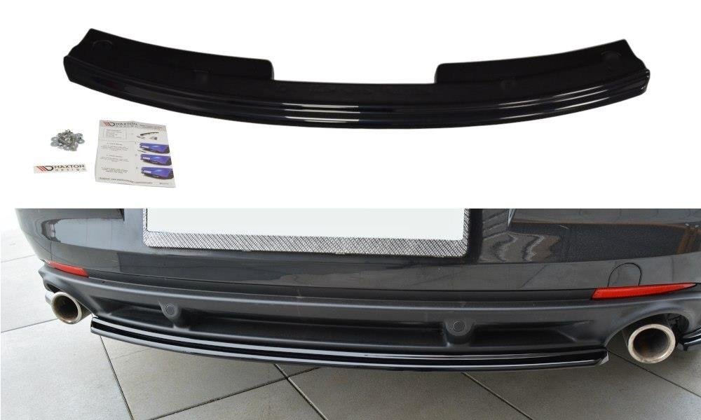 Mittlerer Diffusor Heck Ansatz für Renault Laguna mk 3 Coupe schwarz matt