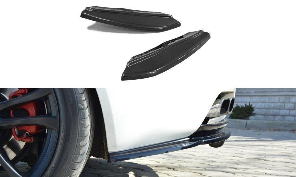 Heck Ansatz Flaps Diffusor für Alfa Romeo Brera schwarz matt