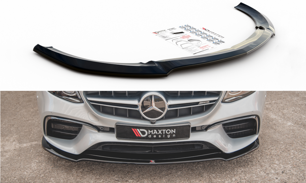 Front Ansatz V.1 für Mercedes-Benz E63 AMG Kombi/Limousine S213/W213 schwarz Hochglanz