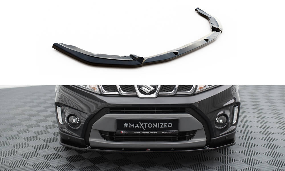 Front Ansatz V.2 für Suzuki Vitara S Mk2 schwarz Hochglanz