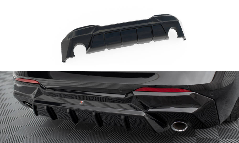 Diffusor Heck Ansatz für BMW 2 G42 schwarz Hochglanz