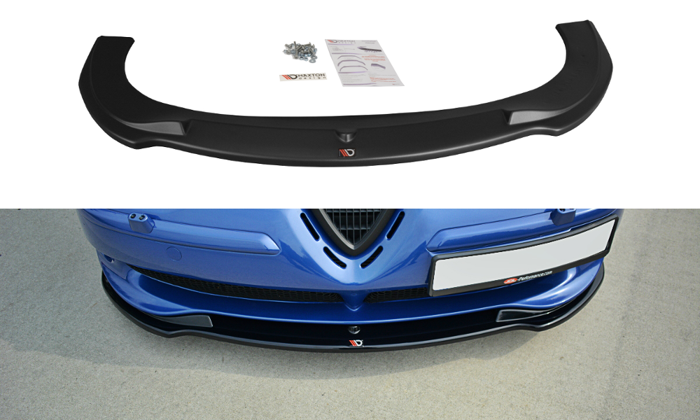 Front Ansatz V.1 für ALFA ROMEO 156 GTA schwarz Hochglanz