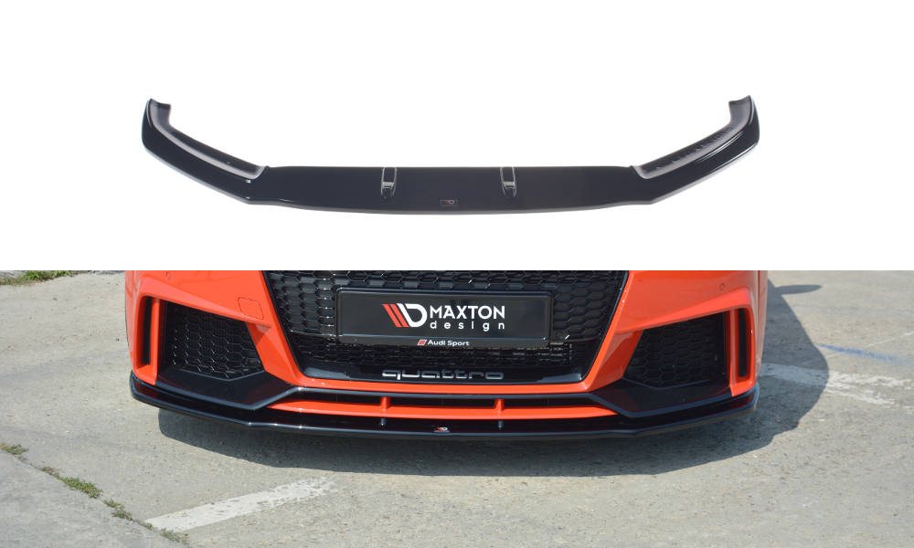 Front Ansatz V.1 für Audi TT RS 8S schwarz Hochglanz