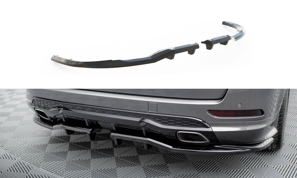 Mittlerer Cup Diffusor DTM Look Heck Ansatz für Ford S-Max ST-Line Mk2 schwarz Hochglanz