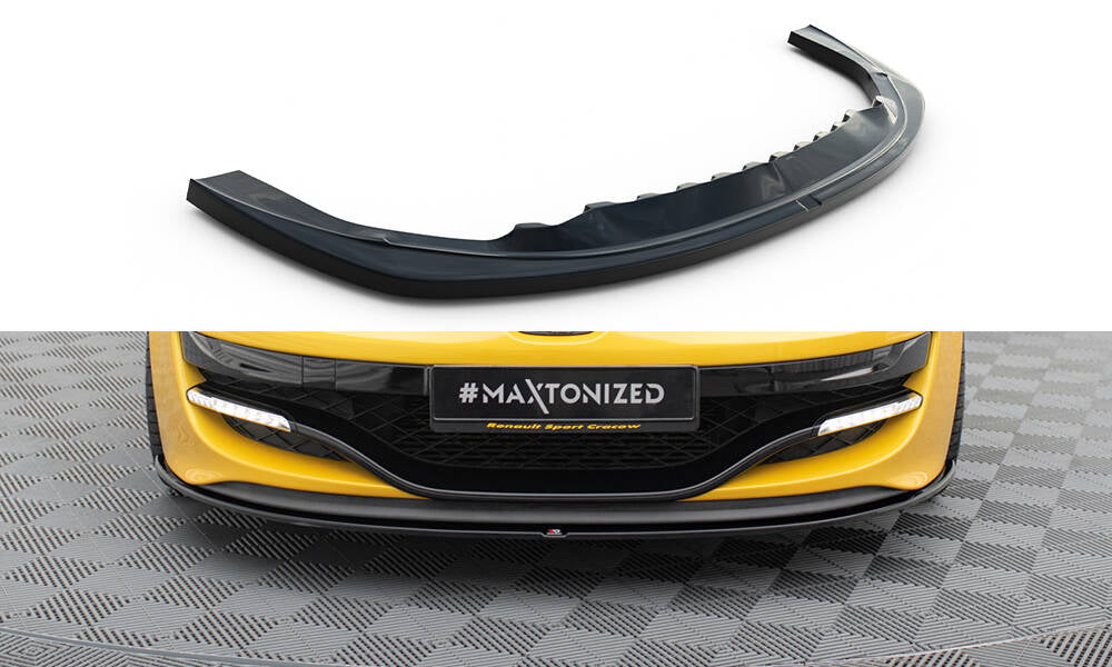 Front Ansatz für RENAULT MEGANE 3 RS v.1 schwarz Hochglanz