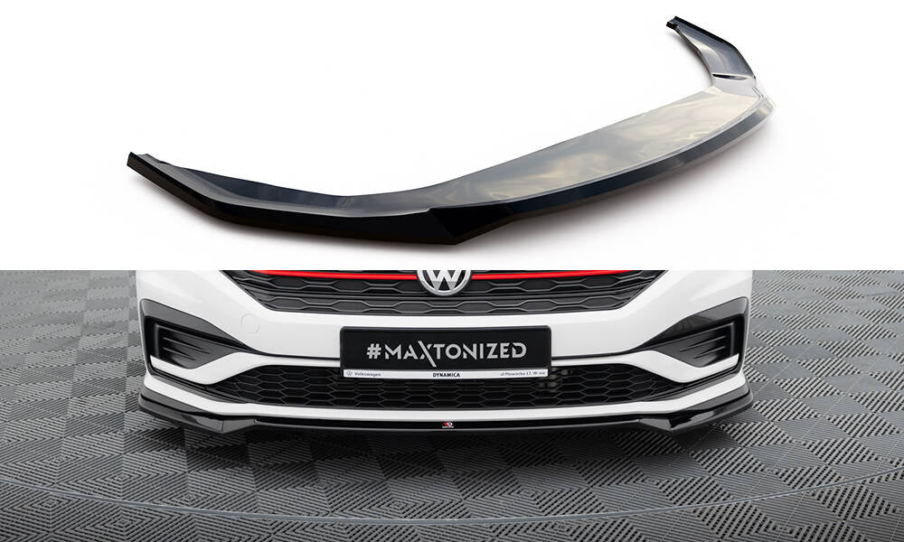 Front Ansatz V.2 für Volkswagen Jetta GLI Mk7 schwarz Hochglanz