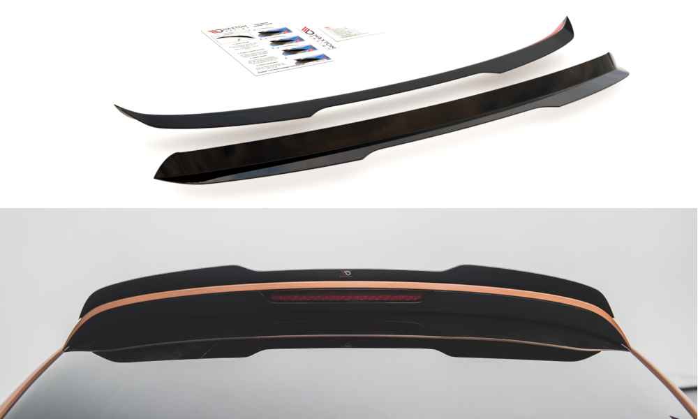 Spoiler CAP für Audi Q7 S-Line Mk.1 schwarz Hochglanz