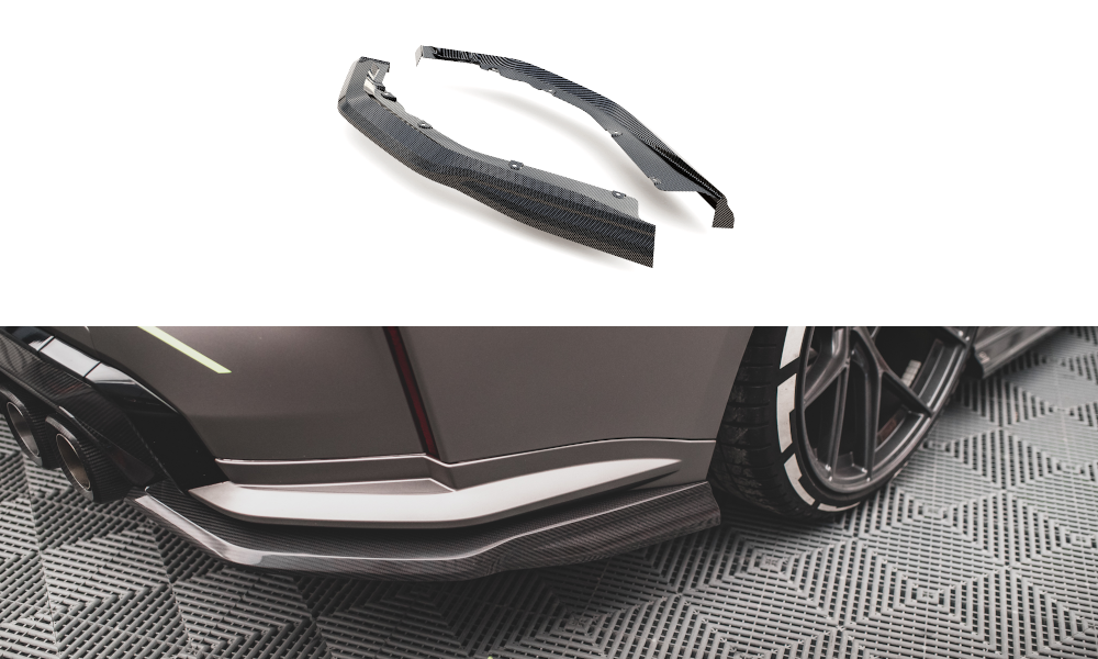Prepreg Carbon Fiber Heck Ansatz Flaps Diffusor für BMW M4 G82 / G82 Facelift