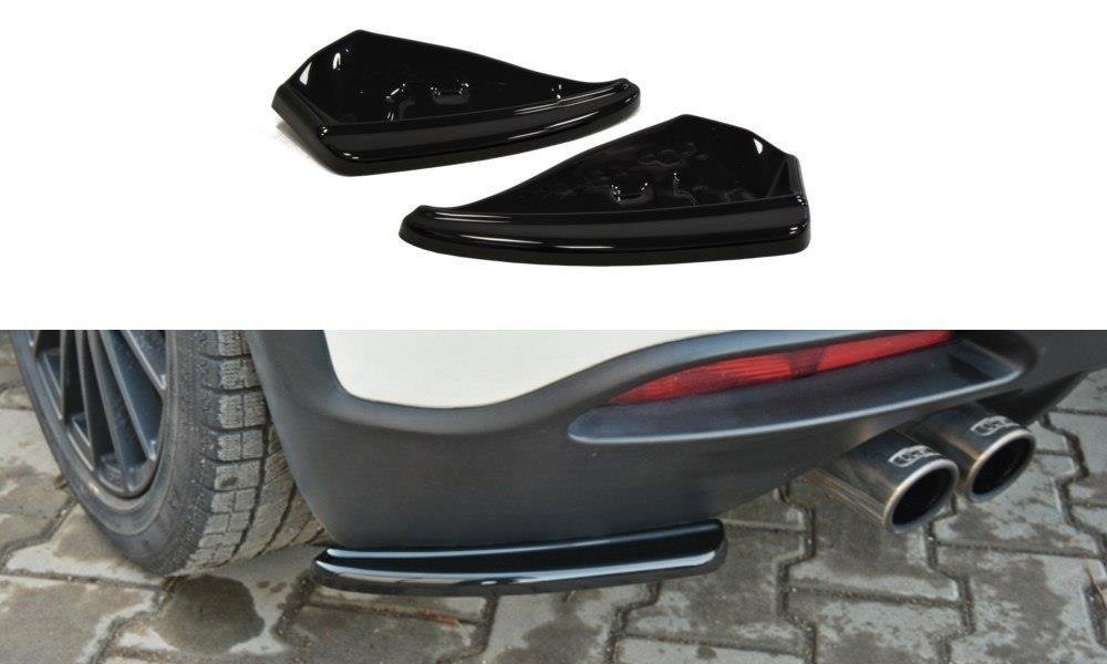 Heck Ansatz Flaps Diffusor für FIAT GRANDE PUNTO ABARTH Carbon Look