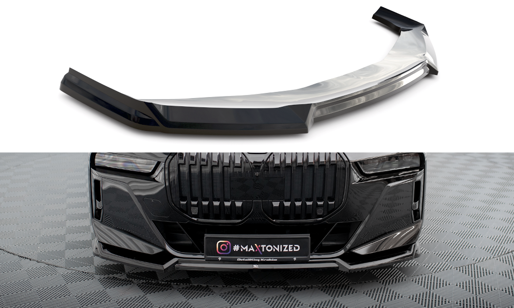 Front Ansatz V.3 für BMW 7 M-Paket / M760e / i7 M-Paket G70 schwarz Hochglanz