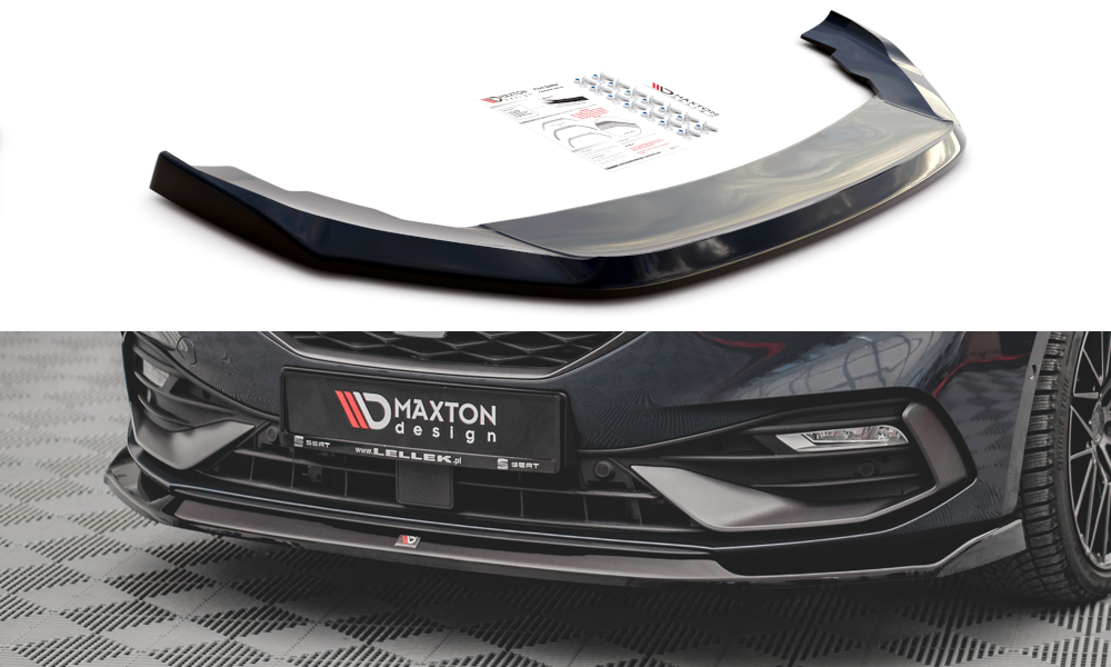 Front Ansatz V.3 für Seat Leon FR Mk4 schwarz Hochglanz
