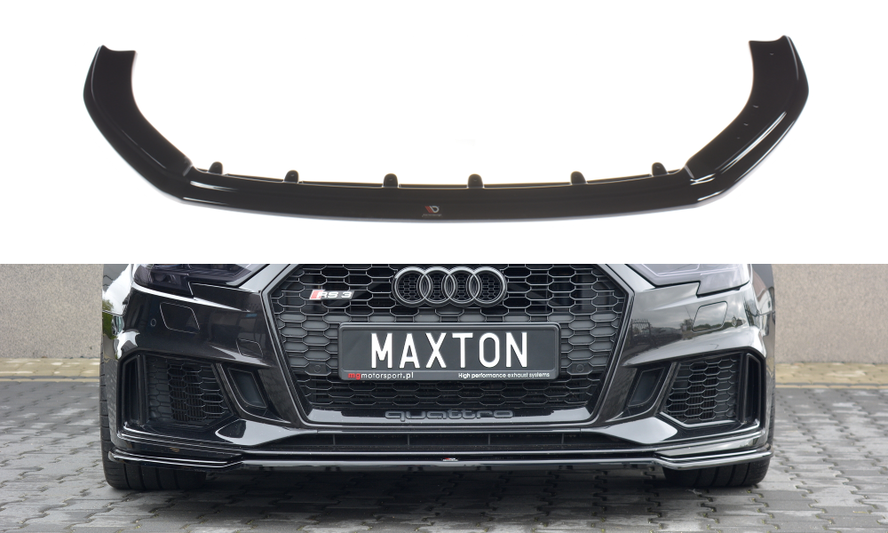 Front Ansatz V.2 für Audi RS3 8V FL Sportback schwarz Hochglanz