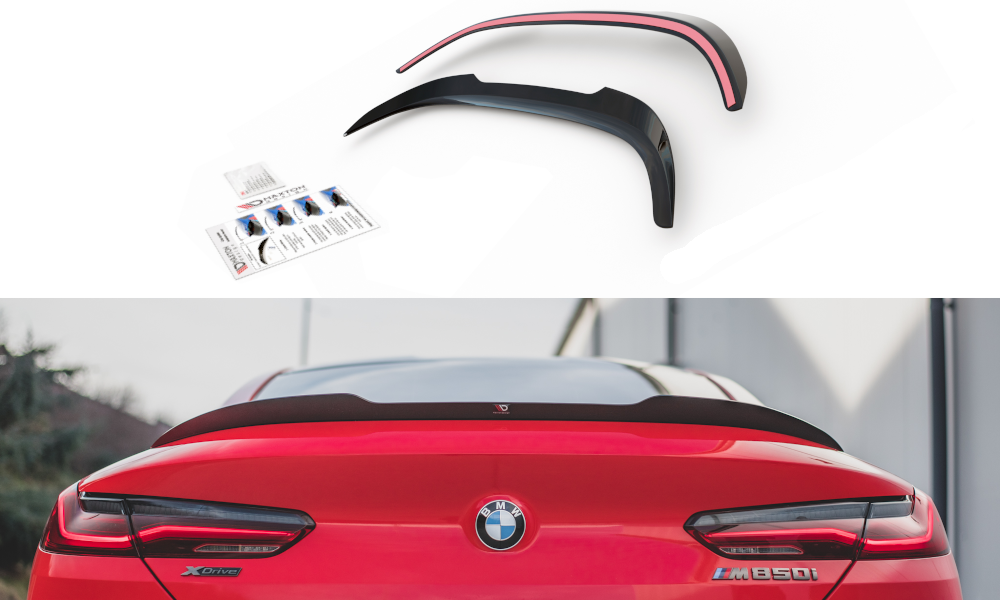 Spoiler CAP für BMW 8 Coupe M-Paket G15 schwarz Hochglanz