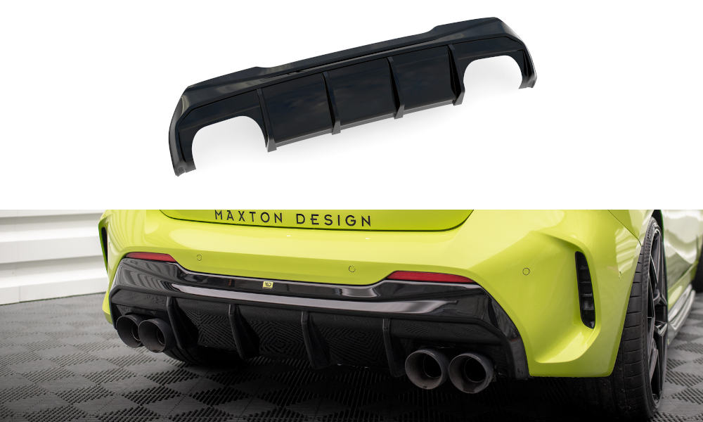 Diffusor Heck Ansatz V.3 für + Milltek Sport Auspuffverlängerung BMW 1er M135i / 128ti F40