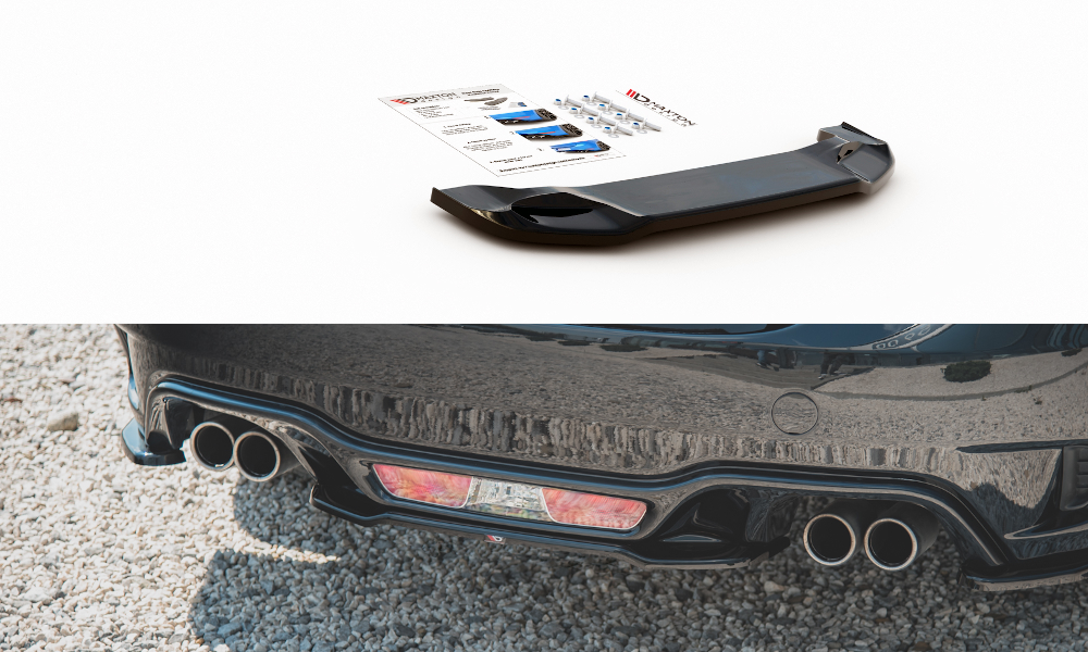 Heckansatz Abarth 124 Spider schwarz Hochglanz