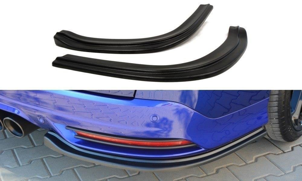 Heck Ansatz Flaps Diffusor für FORD Focus 3 ST Turnier Carbon Look