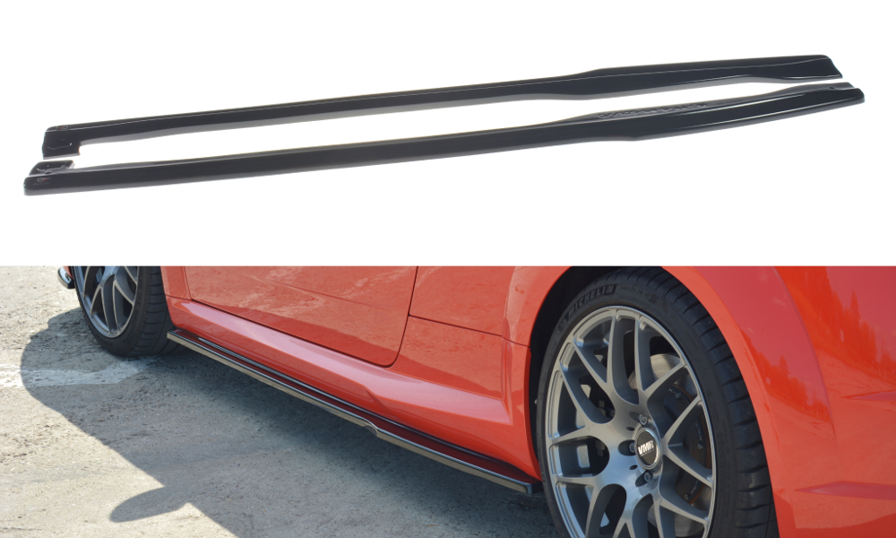 Seitenschweller Ansatz für Audi TT RS 8S schwarz Hochglanz