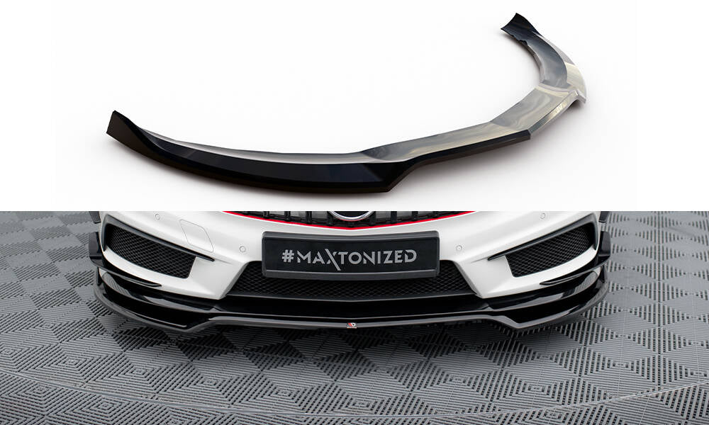 Front Ansatz V.4 für Mercedes-Benz A45 AMG W176 schwarz Hochglanz